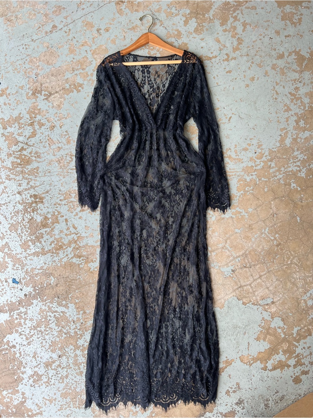 Full Lace Moritica Addams Vibes Negligee Dress Shell
